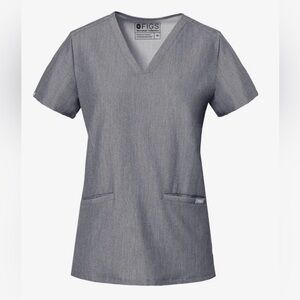 FIGS Women's Scrub Top in Graphite